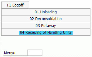 Əl terminalı mal giriş ekranı - 2