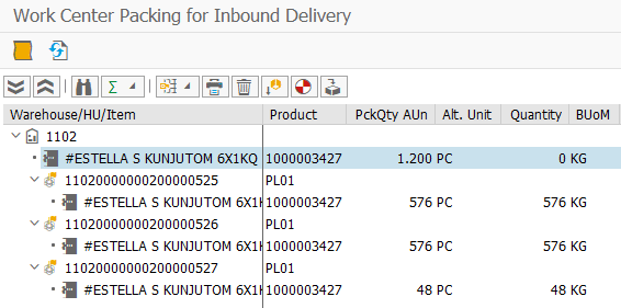 Təslimatın avtomatik paketlənməsi (EWM Automatic Packing PDI)